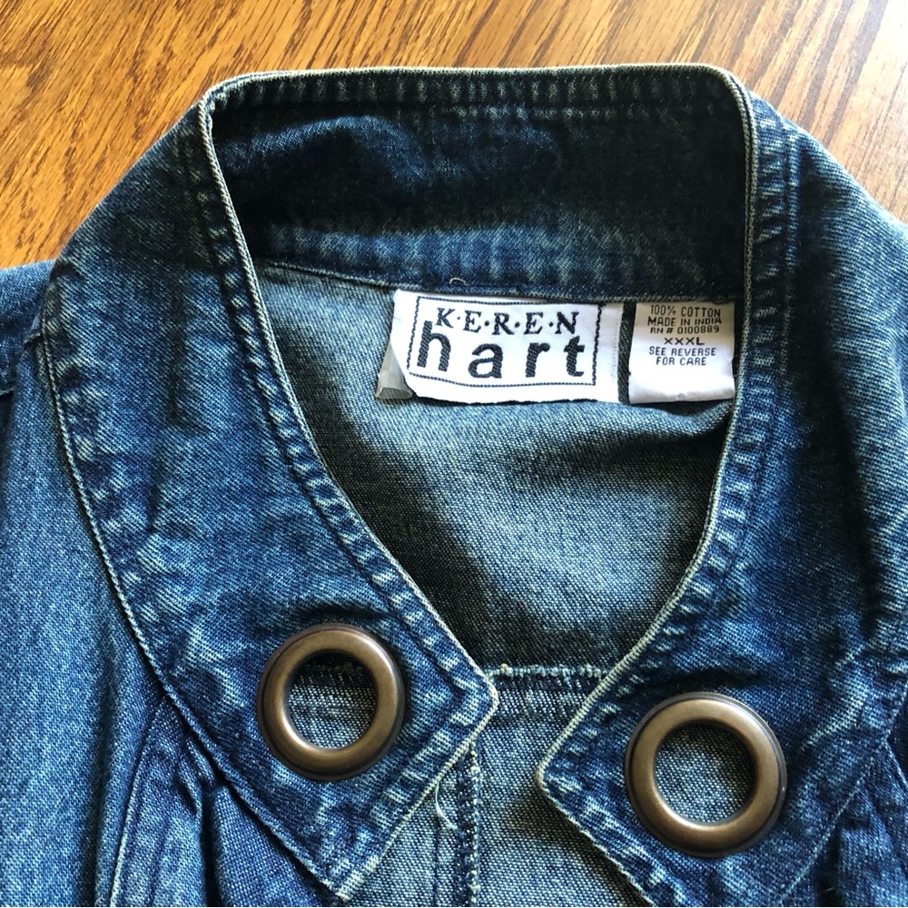 Cute Keren Hart jean jacket. XXXL